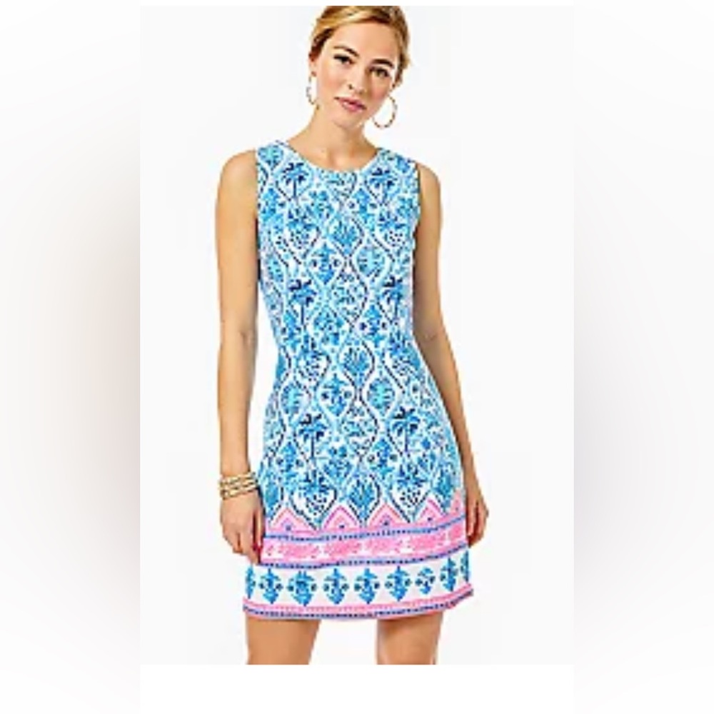 Lilly Pulitzer Mila Stretch Shift Isle of Tile Size 8